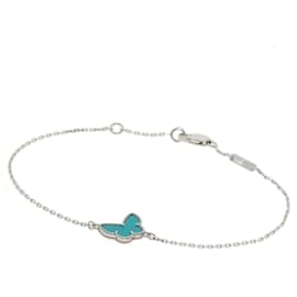 Van Cleef & Arpels-Van Cleef & Arpels Sweet Alhambra Papillon Turquoise Bracelet-Other