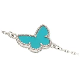 Van Cleef & Arpels-Van Cleef & Arpels Sweet Alhambra Papillon Turquoise Bracelet-Other