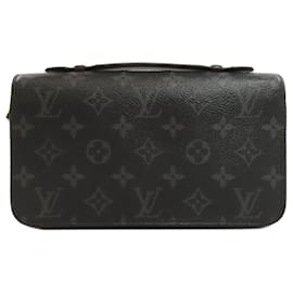 Louis Vuitton-Louis Vuitton M61698 Zippy XL Clutch Bag-Black,Monogram