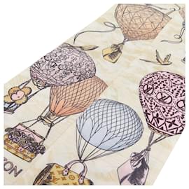 Louis Vuitton-Louis Vuitton M77680 Bandeau Up and Away Scarf-Pink,Beige