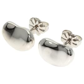 Tiffany & Co-Tiffany Bean Silver Stud Earrings-Other
