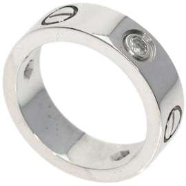 Cartier-Bague Cartier Love Demi-Diamant en Or Blanc 18K-Autre