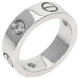 Cartier-Bague Cartier Love Demi-Diamant en Or Blanc 18K-Autre