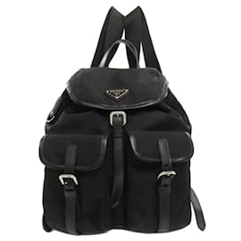 Prada-Prada Black Nylon Backpack-Black