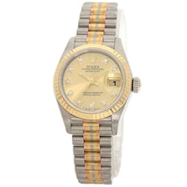 Rolex-Rolex 69179BIC Datejust 10P Diamond Tridor Watch-Other