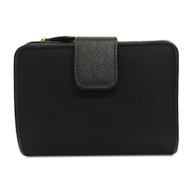 Prada-Prada Bi-Fold Wallet in Black Nylon-Black