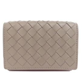 Bottega Veneta-Bottega Veneta Compact Bi-fold Wallet-Brown