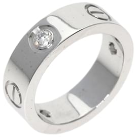 Cartier-Bague Cartier Love Demi-Diamant en Or Blanc 18K-Autre