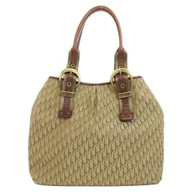Christian Dior-Christian Dior Trotter Pattern Tote Bag-Brown