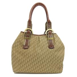 Christian Dior-Christian Dior Trotter Pattern Tote Bag-Brown