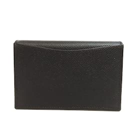 Bulgari-Bvlgari Black Leather Card Case-Black
