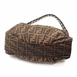 Fendi-Fendi Mia Chain Shoulder Bag-Brown
