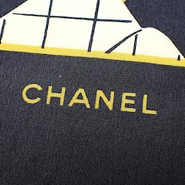 Chanel-Chanel Beige and Black Scarf Muffler-Black,Beige