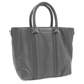 Givenchy-Givenchy Gray Leather Handbag-Brown