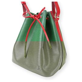 Louis Vuitton-Louis Vuitton Epi Leather Shoulder Bag-Red,Green