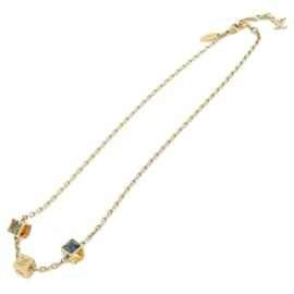 Louis Vuitton-Louis Vuitton Collier Gamble Necklace-Golden