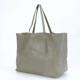 Céline-Celine Horizontal Cabas Leather Shoulder Bag-Brown