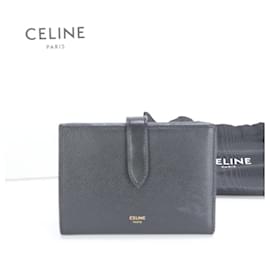 Céline-Celine Medium Strap Wallet-Black