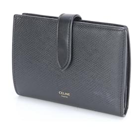 Céline-Celine Medium Strap Wallet-Black