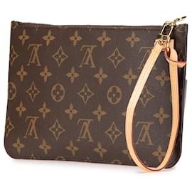 Louis Vuitton-Pochete Neverfull Monograma Marrom Louis Vuitton-Marrom