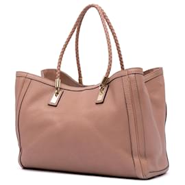 Gucci-Gucci Pink Large Leather Bella Tote-Pink