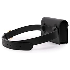 Fendi-Fendi Black Vitello Cruise F is Fendi Envelope Belt Bag-Black