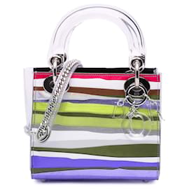 Dior-Dior White Wang Guangle Mini PVC Technical Fabric Lady Dior-White