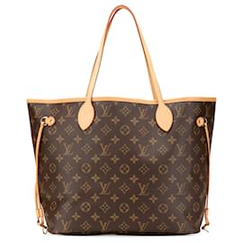 Louis Vuitton-Louis Vuitton Brown Monogram Neverfull MM-Brown