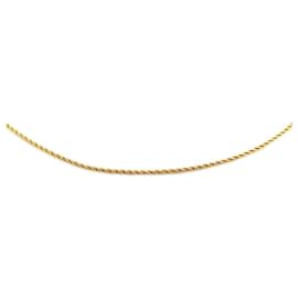 Chanel-Chanel Gold Gold Plated Chain Necklace-Golden