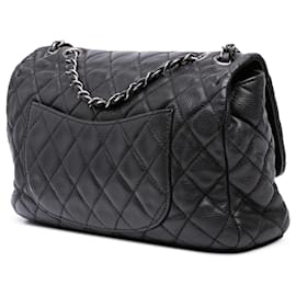 Chanel-Chanel Noir Grand Sac Matelassé Caviar Maintenant et Toujours-Noir