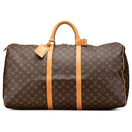 Louis Vuitton-Louis Vuitton Brown Monogram Keepall 60-Brown