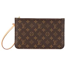 Louis Vuitton-Pochete Neverfull Monograma Marrom Louis Vuitton-Marrom