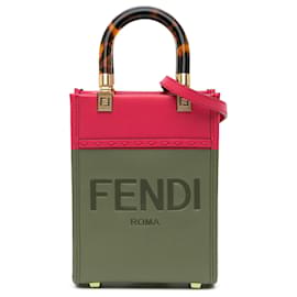 Fendi-Fendi Pink Mini Sunshine Shopper Tote-Pink