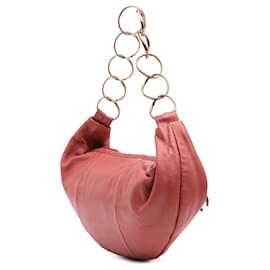 Chanel-Sac hobo Chanel en cuir d'agneau rouge avec logo CC-Rouge,Autre