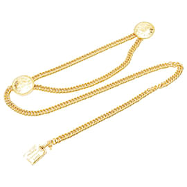 Chanel-Ceinture en chaîne médaillon plaqué or Chanel 31 Rue Cambon Paris-Doré