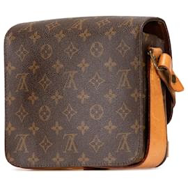 Louis Vuitton-Louis Vuitton Brown Monogram Cartouchiere MM-Brown