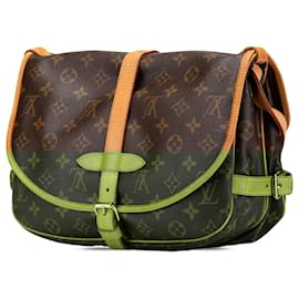 Louis Vuitton-Louis Vuitton Brown Monogram Saumur 30-Brown