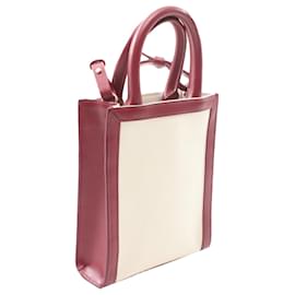 Céline-Celine Brown Mini Canvas Vertical Cabas Satchel-Brown,Other,Dark red