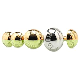 Louis Vuitton-Louis Vuitton Gold Gold Plated Studs Interchangeable Studdy Ring-Golden