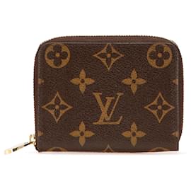 Louis Vuitton-Louis Vuitton Brown Monogram Zippy Coin Purse-Brown
