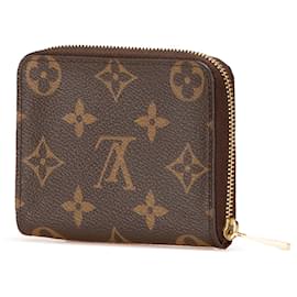 Louis Vuitton-Louis Vuitton Brown Monogram Zippy Coin Purse-Brown