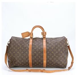 Louis Vuitton-Louis Vuitton Monogram Keepall Bandouliere 50-Brown,Monogram