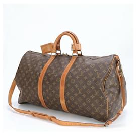 Louis Vuitton-Louis Vuitton Monogram Keepall Bandouliere 50-Brown,Monogram
