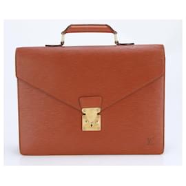 Louis Vuitton-Louis Vuitton Epi Servette Conseiller Briefcase-Brown