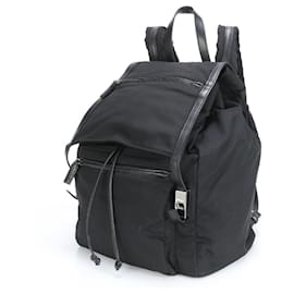 Gucci-Gucci Leather Backpack Shoulder Bag-Black