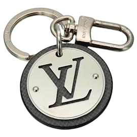 Louis Vuitton-Louis Vuitton Keychain Portecle LV Circle-Brown,Silvery
