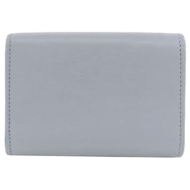 Balenciaga-Portefeuille en cuir bi-fold bleu clair Balenciaga-Bleu clair