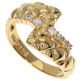 Céline-Celine 18K Yellow Gold Diamond Band Ring-Other
