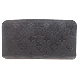 Louis Vuitton-Louis Vuitton Zippy Wallet Long Empreinte-Black