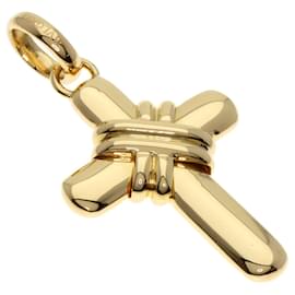 Bulgari-Pendentif croix en or jaune 18K Bvlgari-Autre